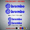4X Pegatinas adhesivas BREMBO