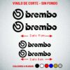4X Pegatinas adhesivas BREMBO
