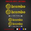 4X Pegatinas adhesivas BREMBO