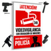 Placa vinilo videovigilancia