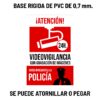 Placa vinilo videovigilancia