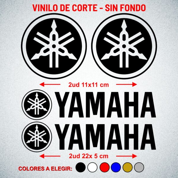 6 X PEGATINAS ADHESIVO YAMAHA PARA MOTO ALTA CALIDAD