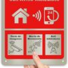 Cartel alarma de seguridad
