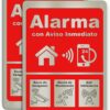 Cartel alarma de seguridad