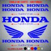 Pack 7 Pegatinas adhesivas vinilo Honda para moto, coche, casco