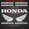 Pack 7 Pegatinas adhesivas vinilo Honda para moto, coche, casco