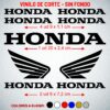 Pack 7 Pegatinas adhesivas vinilo Honda para moto, coche, casco