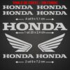 Pack 7 Pegatinas adhesivas vinilo Honda para moto, coche, casco