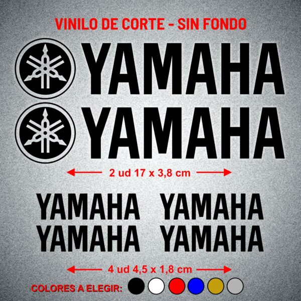 6 X PEGATINAS ADHESIVO YAMAHA PARA MOTO ALTA CALIDAD